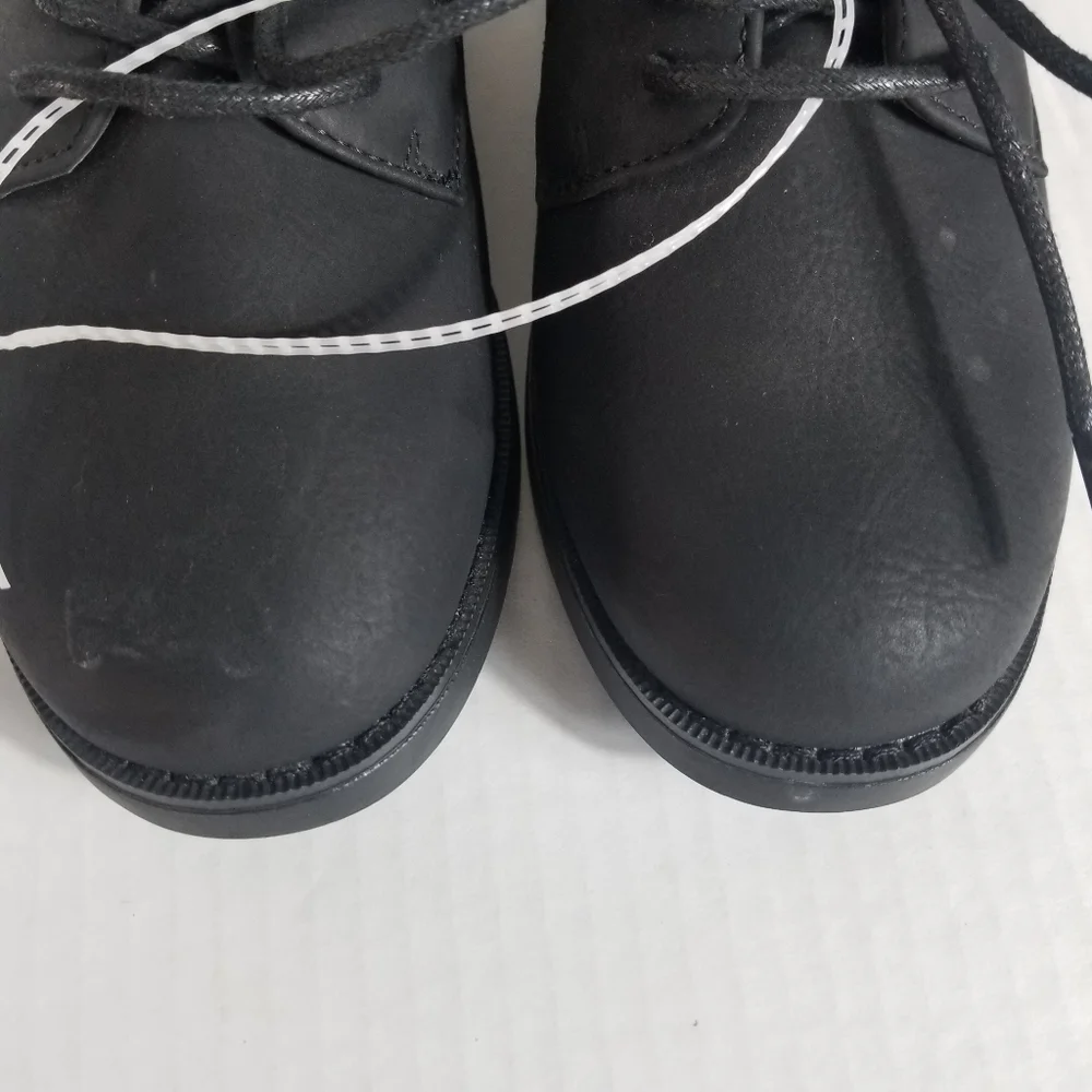 NWOT BASS BOY'S BLACK DRESS SHOES SIZE 1.5